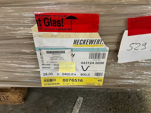 Heckewerth dp 28 melaminehars plaat (15x) - afbeelding 6 van  6