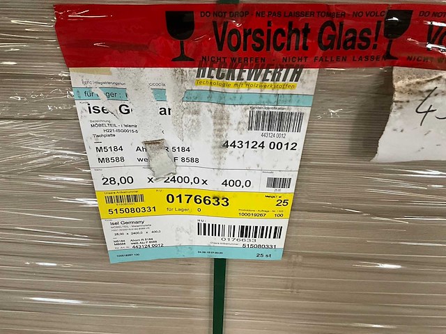 Heckewerth dp 28 melaminehars plaat (25x) - afbeelding 6 van  6