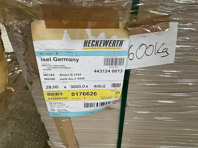 Heckewerth dp 28 melaminehars plaat (25x) - afbeelding 6 van  6