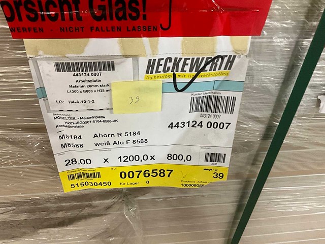 Heckewerth dp 28 melaminehars plaat (39x) - afbeelding 6 van  6