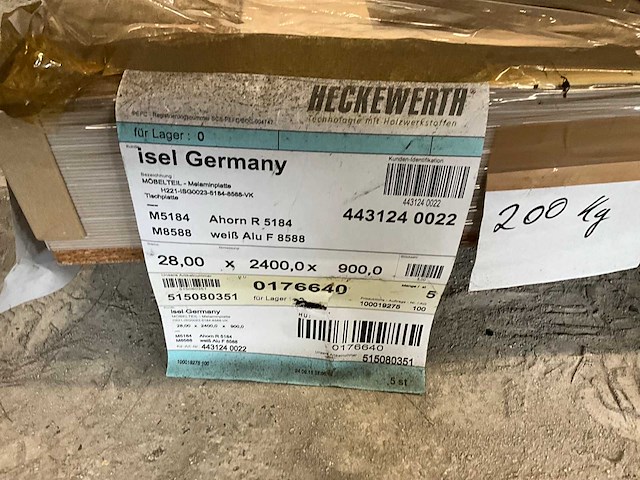 Heckewerth dp 28 melaminehars plaat (5x) - afbeelding 6 van  6