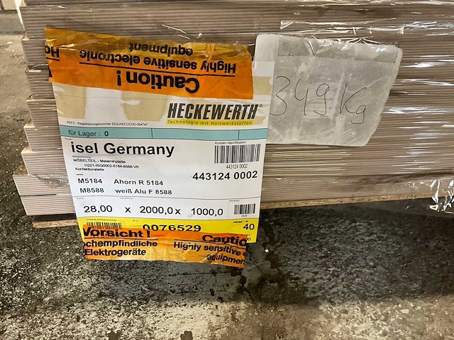 Heckewerth dp 28 melaminehars plaat (9x) - afbeelding 6 van  6