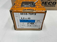 Heco - topix plus - verzonken houtschroef - 4x40 mm - overdoos (2x) - afbeelding 2 van  8