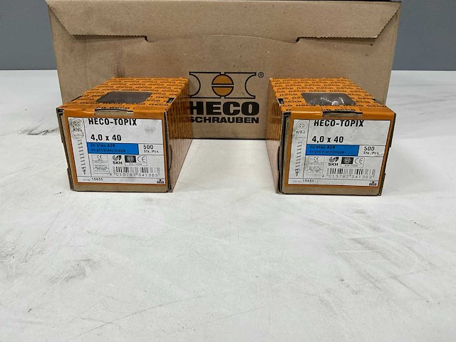 Heco - topix plus - verzonken houtschroef - kruiskop - 4x40 mm (9500x) - afbeelding 1 van  8