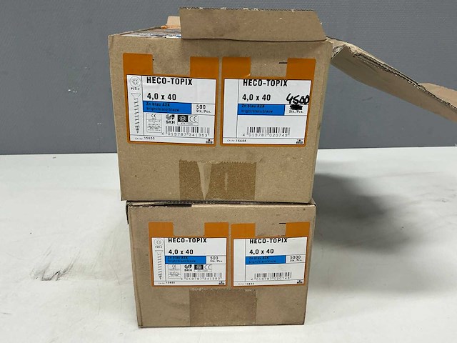 Heco - topix plus - verzonken houtschroef - kruiskop - 4x40 mm (9500x) - afbeelding 7 van  8