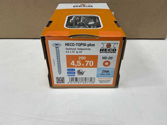 Heco - topix plus - verzonken houtschroef 4,5x7mm (2000x) - afbeelding 4 van  7