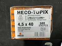 Heco-topic 4,5x40 partij v2a rvs schroef (24x) - afbeelding 5 van  5