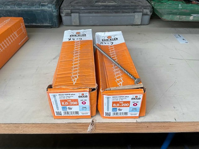 Heco topix 8,0x200 houtschroeven (2x) - afbeelding 1 van  2