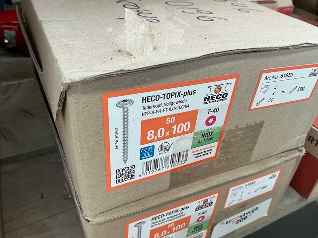 Heco topix plus schroeven (8x) - afbeelding 2 van  2
