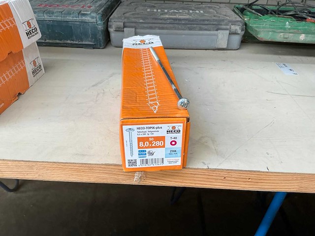 Heco topix tellerkopschroef 8,0x280 - afbeelding 1 van  1