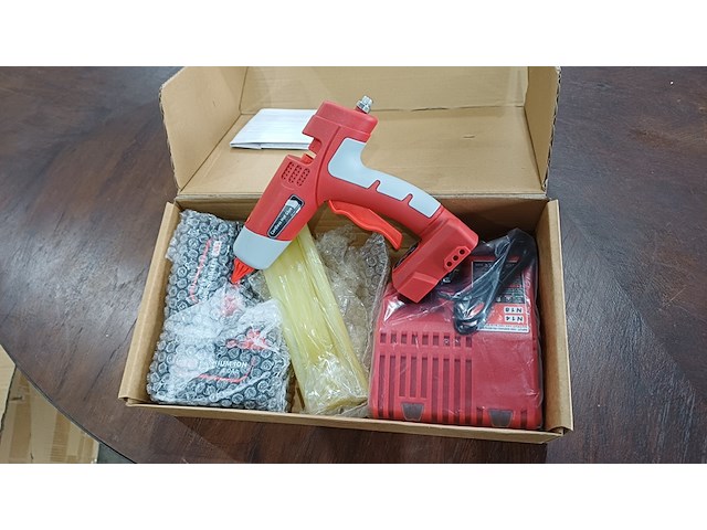 Heet lijm pistool met lijmstaven, rood, 2026 - afbeelding 8 van  8