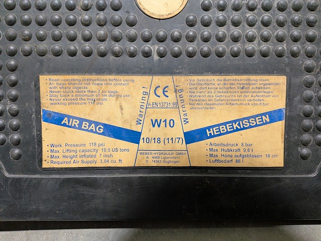 Hefkussens, bedieningsunits & toebehoren, holmatro & weber-hydraulik - afbeelding 18 van  18