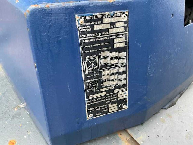 Heftruck, caterpillar, gc70k, blauw, 2002, gas - afbeelding 9 van  10