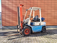 Heftruck, datsun, fg25, beige / blauw, 1996