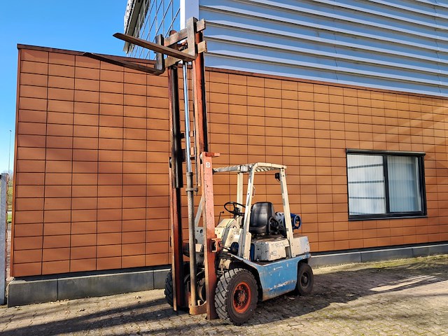 Heftruck, datsun, fg25, beige / blauw, 1996 - afbeelding 12 van  22