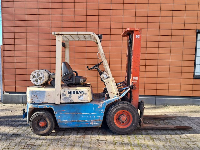 Heftruck, datsun, fg25, beige / blauw, 1996 - afbeelding 17 van  22