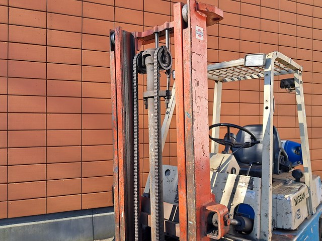 Heftruck, datsun, fg25, beige / blauw, 1996 - afbeelding 22 van  22