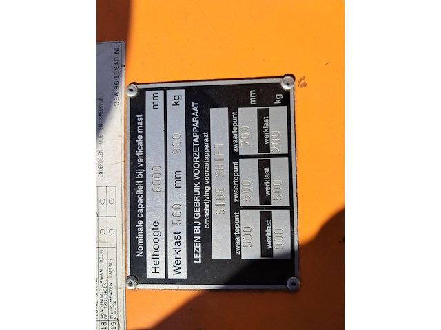 Heftruck, hyundai , hbf25ii, oranje, 2000 - afbeelding 6 van  19