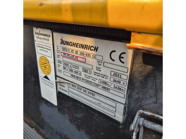 Heftruck , jungheinrich, efg-v25, 2001 - afbeelding 16 van  25