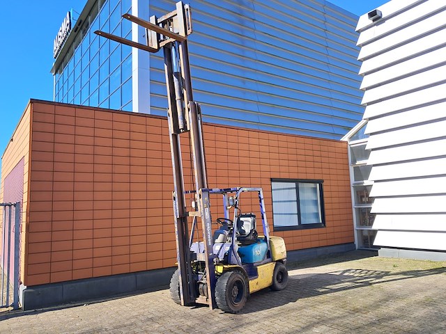 Heftruck, komatsu, fd30t12, geel / bauw, 1997 - afbeelding 12 van  25