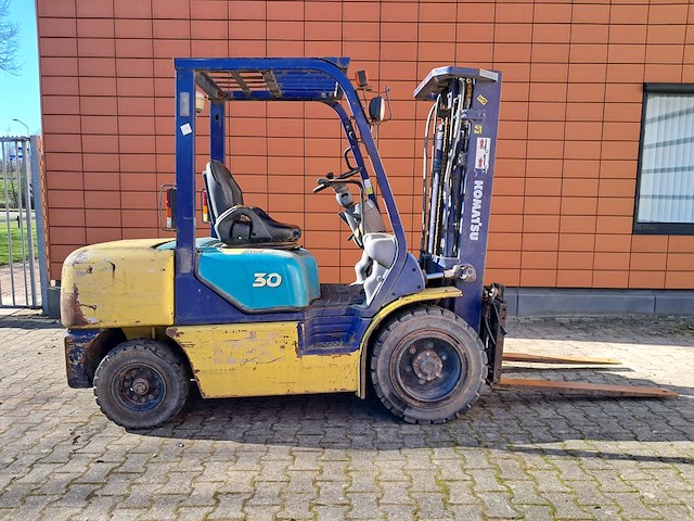 Heftruck, komatsu, fd30t12, geel / bauw, 1997 - afbeelding 20 van  25