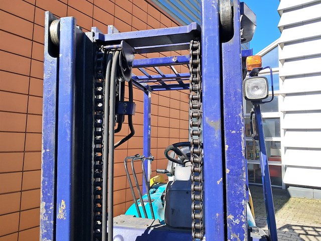 Heftruck, komatsu, fg30ht-12, geel / blauw, 2001 - afbeelding 4 van  24