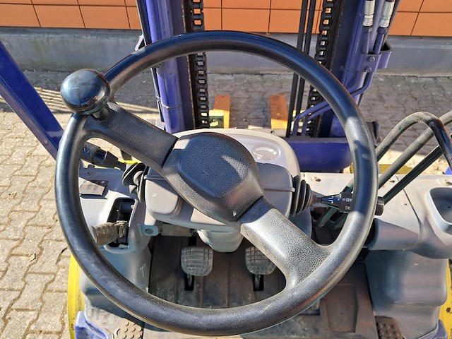 Heftruck, komatsu, fg30ht-12, geel / blauw, 2001 - afbeelding 10 van  24
