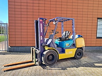 Heftruck, komatsu, fg30ht-12, geel / blauw, 2001