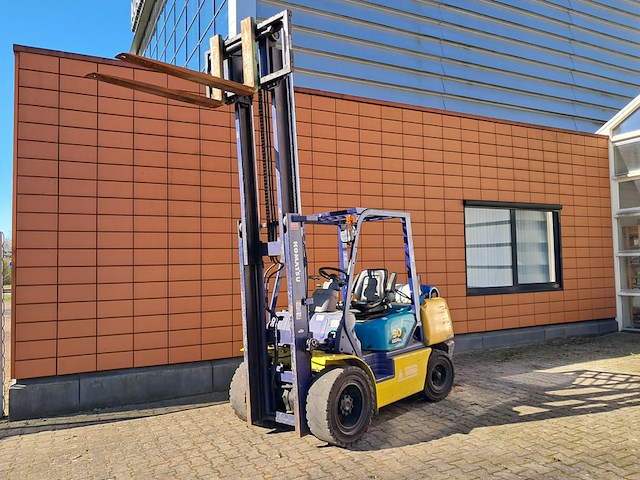 Heftruck, komatsu, fg30ht-12, geel / blauw, 2001 - afbeelding 12 van  24