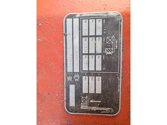 Heftruck, linde, e15, rood - afbeelding 5 van  19