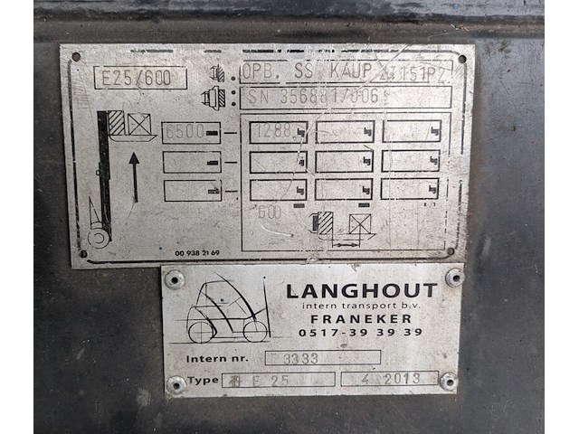 Heftruck linde, e25 / 600 - 02, bouwjaar 2003 - afbeelding 8 van  25