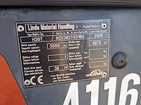 Heftruck lpg, linde, h30 t 3000 kg, rood, 2006 - afbeelding 30 van  36