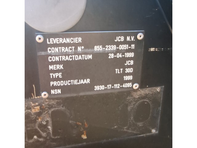 Heftruck met telescooparmen, jcb, tlt-30d teletruck, 1999 - afbeelding 9 van  25