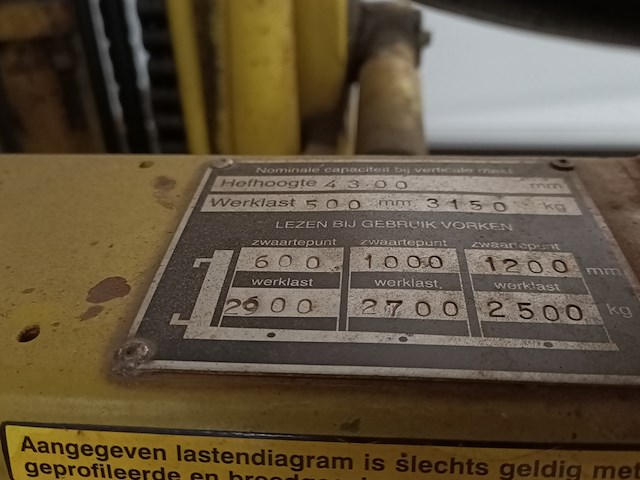 Heftruck, mitsubishi, fd35a, 1989 - afbeelding 11 van  12