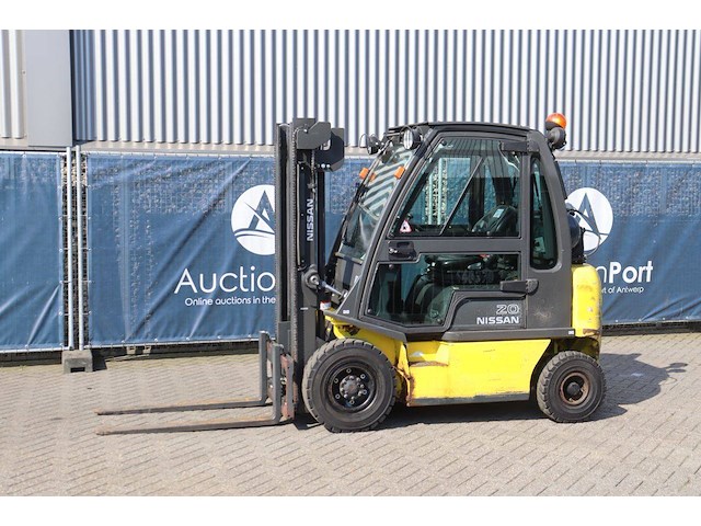 Heftruck nissan u1d2a20lq lpg 2000kg 3.3m 2010 - afbeelding 1 van  1