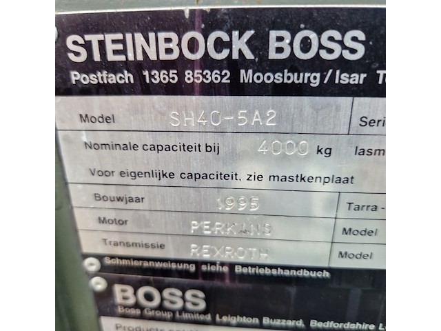 Heftruck, steinbock-boss, sh40-d, 1995 - afbeelding 5 van  71