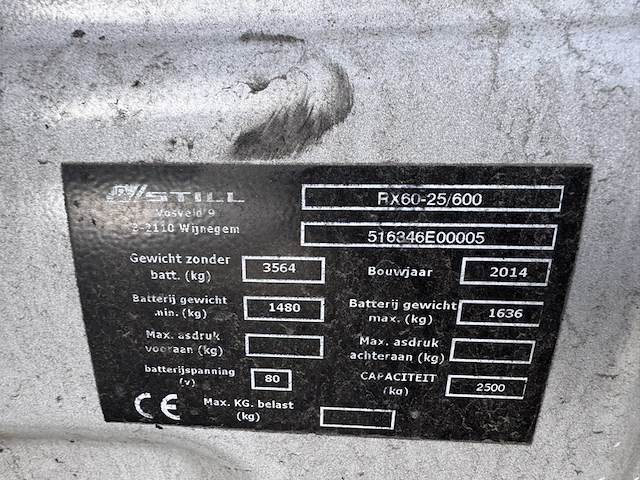 Heftruck, still, rx60-25?600, grijs, 2014, elektrisch - afbeelding 4 van  10