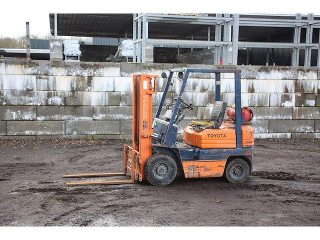 Heftruck toyota 5fg18 lpg 1750kg 3.3m 1987 - afbeelding 1 van  1