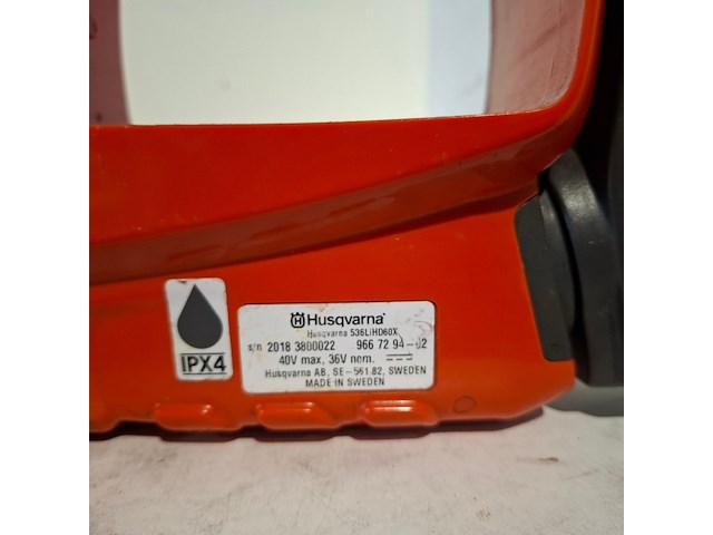 Heggenschaar - 60cm - accu (incl. accu set), husqvarna, 536lihd60x, 2018 - afbeelding 8 van  12
