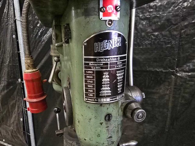 Hegner - 6 - tafelboormachine - afbeelding 5 van  5