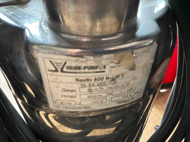Heide-pump nautic 600 n-gws dompelpomp - afbeelding 4 van  4