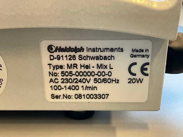 Heidolph mr hei-mix l magnetische roeraar - afbeelding 4 van  4