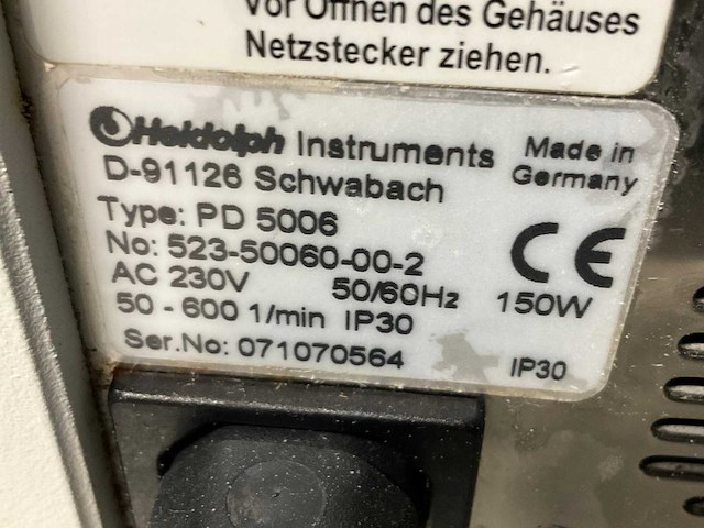 Heidolph pumpdrive 5006 perastaltische pomp - afbeelding 4 van  4