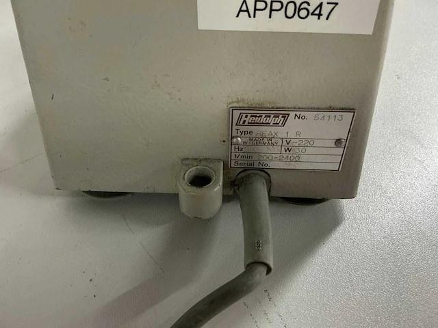 Heidolph reax 1 r schudder - afbeelding 3 van  3