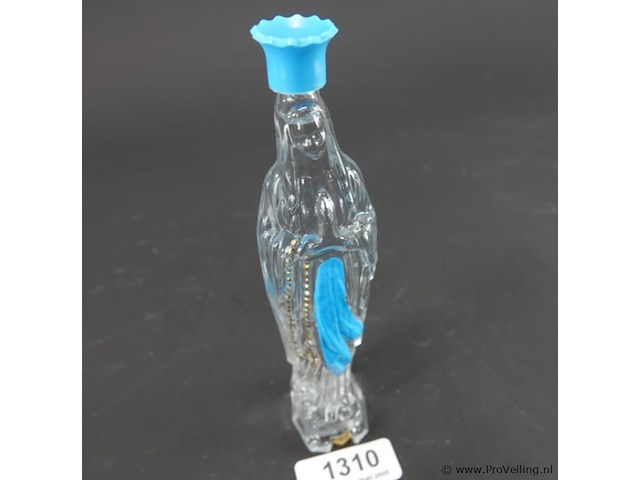 Heiligwaterflesje in de vorm van onze-lieve-vrouw van lourdes - afbeelding 2 van  5