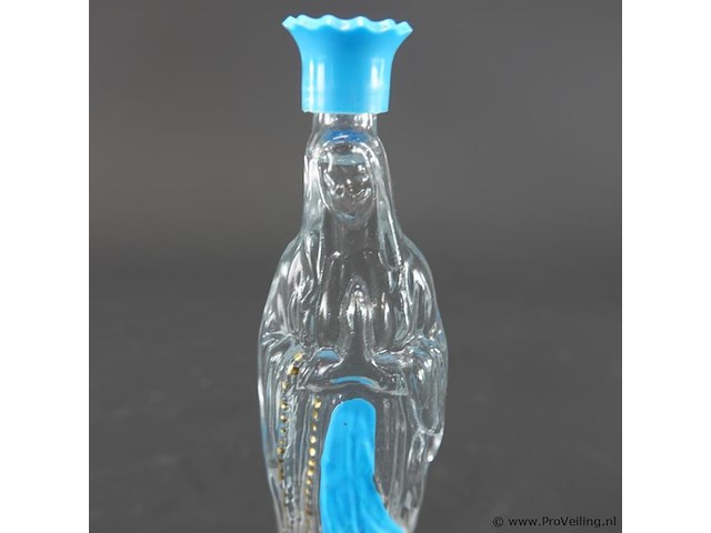 Heiligwaterflesje in de vorm van onze-lieve-vrouw van lourdes - afbeelding 3 van  5