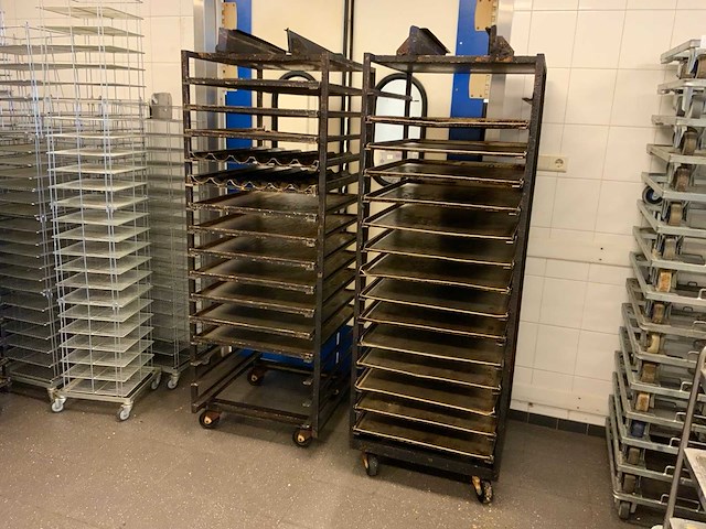 Hein 15-delige rvs bakkerijoven wagen (2x) - afbeelding 1 van  6