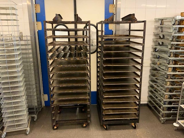 Hein 15-delige rvs bakkerijoven wagen (2x) - afbeelding 4 van  6