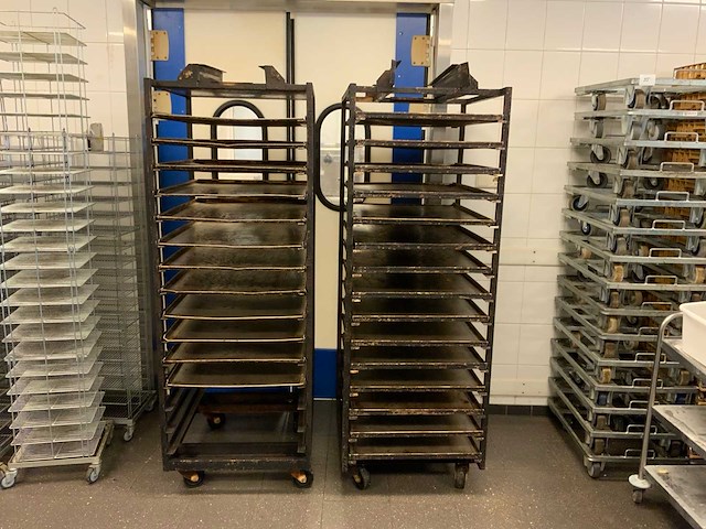 Hein 15-delige rvs bakkerijoven wagen (2x) - afbeelding 1 van  7