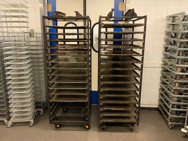 Hein 15-delige rvs bakkerijoven wagen (2x) - afbeelding 2 van  7